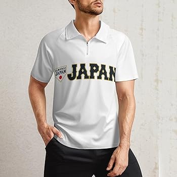 侍ジャパン半袖ジッパーポロシャツ